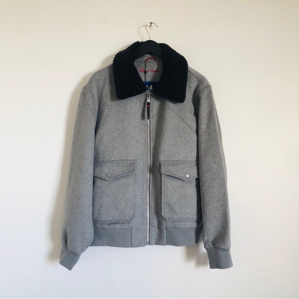 Robert Graham Wool Field Jacket Sz. L - Picture 4 of 17